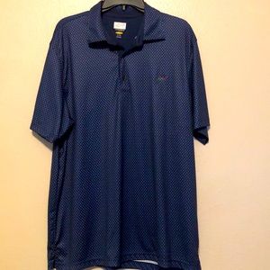 Greg Norman Men Print Polo Shirt XL /TG Blue